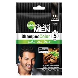Garnier Shampoo Hair Colour, Shade 1.0 Natural Black, 20ml