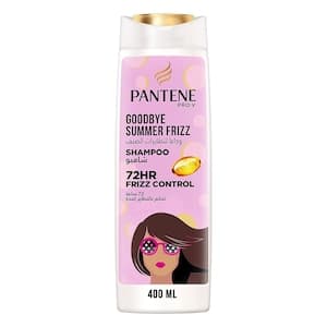 Pantene Pro-V Goodbye Summer Frizz Shampoo with 72H Frizz Control, 400ml