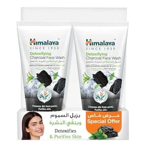 Himalaya Detoxifying Charcoal Face Wash Black 150ml Pack of 2