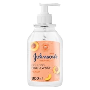 Johnson's  Vita-Rich Indulging Hand Wash Peach Naturally-Derived 300ml