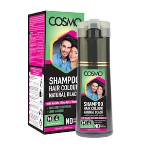 Cosmo Shampoo Hair Colour Black 180ml