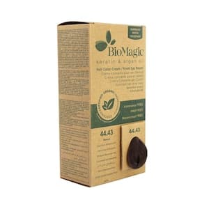Biomagic Keratin And Argan Oil Hair Colour 44.43 Deep Brown Mahogany Gold 60ml