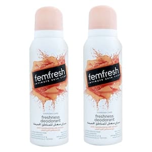 Femfresh Intimate Skin Care Freshness Deodorant Clear 125ml Pack of 2