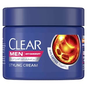 Clear Men Soft Styling Cream For Casual Hair Styling, Hairfall Defense To Style Your Hair Without Dandruff Worries, 275ml