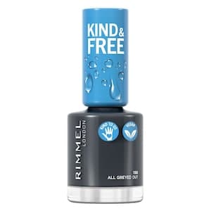 Rimmel London Kind & Free Nail Polish 158 All Greyed Out 8ml