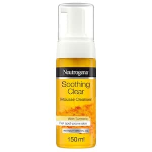 Neutrogena Soothing Clear Mousse Cleanser with Skin-friendly Tumeric 150ml