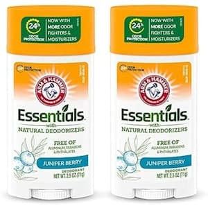 Arm & Hammer Essentials Clean Juniper Deodorant Clear 71g Pack of 2