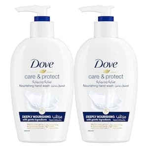 Dove Care And Protect Moisturizing Hand Wash White 250ml Pack of 2