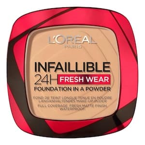 L'Oreal Paris Infallible 24H Fresh Wear Foundation Powder, 250 Radiant Sand