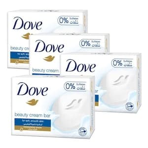 Dove Moisturising Beauty Cream Soap Bar Original With ¼ Moisturising Cream 160g Pack of 4