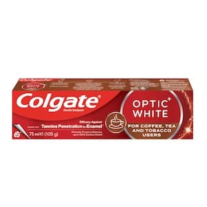 Colgate Optic White Coffee, Tea & Tobacco Users Whitening Toothpaste 75ml
