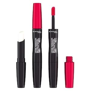 Rimmel London Lasting Provocalips Duo Liquid Lipstick, 500 Kiss the Town Red