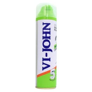 VI-John Menthol Sensitive Skin Vitamin-E Enriched Shaving Foam White 200ml