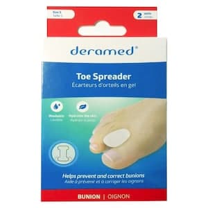 Deramed Toe Spreader White Size Small 2 PCS