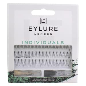 Eylure Individuals Knot-Free False Eyelashes With Adhesive Black
