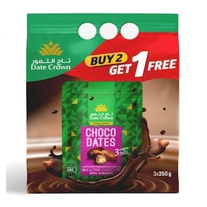 Date Crown Assorted Chocolate Dates 3X250g