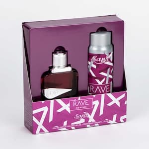 Sapil Rave Eau De Parfum 100ml With Deodorant 150ml Gift Set Clear