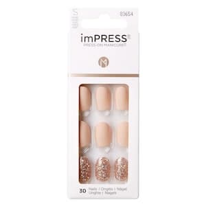 Kiss Impress Press-On Manicure False Nails 83654 Short Evanesce 30 PCS
