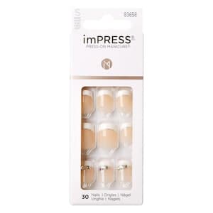 Kiss Impress Press-On Manicure False Nails 83658 Short Believe 30 PCS