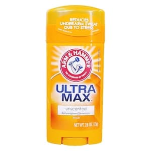 Arm & Hammer Ultra Max Unscented Antiperspirant Deodorant Solid, 73g