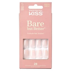 Kiss Bare But Better False Nails 86570 Short Nudies 28 PCS