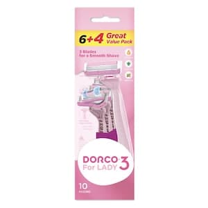 Dorco Shai 3 Portable 10 Razors