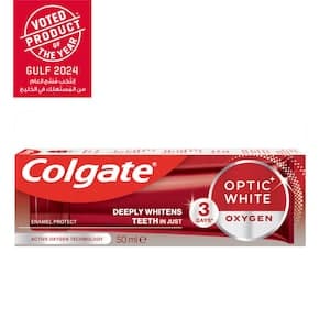 Colgate Optic White Oxygen 3 Shades Whiter Toothpaste 50ml