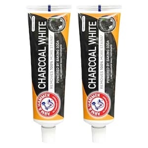Arm and Hammer Charcoal White Toothpaste 75ml Pack of 2