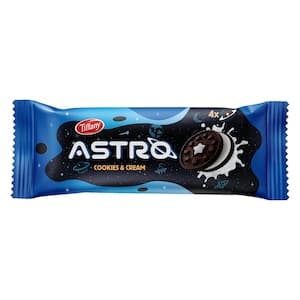 Tiffany Astro Cookies and Cream Filled Sandwich Biscuits, 36g