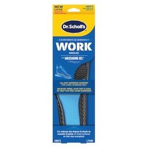 Dr.Scholl's Comfort and Energy with Massaging Gel Work Insoles for Men Size 8 to 14