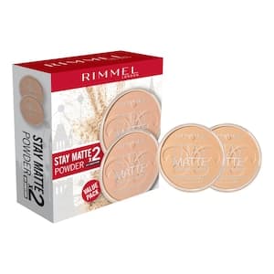 Rimmel London Stay Matte Pressed Powder 004 Sandstorm 14g Pack of 2