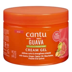 Cantu Guava Style and Strengthen Cream Gel with Guava Ginger Castor Oil Shea Butter Vitamin E and Quinoa 340g