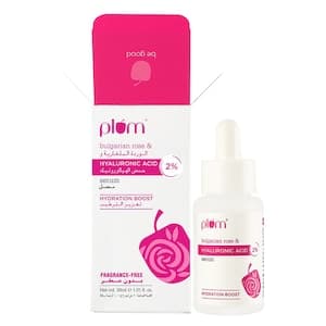 Plum Hydration Boost Bulgarian Rose And 2% Hyaluronic Acid Serum 30ml
