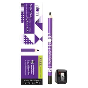 Plum NaturStudio All-Day-Wear 2-In-1 Kohl Kajal Black Brilliance With Sharpener 60g