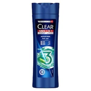 Clear  3 in 1 Shampoo For Men Active Cool 400ml