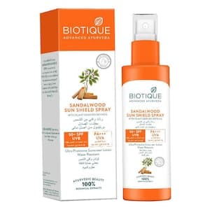 Biotique Sandalwood Sun Shield Spray SPF50+ 190ml