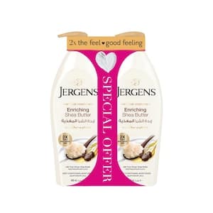Jergens Intense Moisture Enriching Shea Butter Lotion 400ml Pack of 2