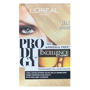 L'Oreal Paris Prodigy Permanent Oil Hair Colour 10.1 Super Light Ash Blonde