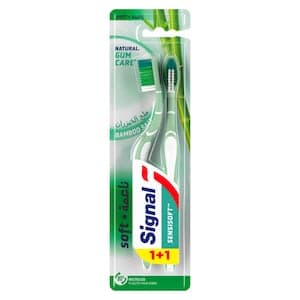 Signal Sensisoft Toothbrush Bamboo Salt 1+1 FREE