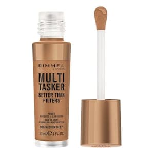 Rimmel London Multi Tasker Better Than Filters Primer Highlighter Plus Glow Booster, 006 Medium Deep