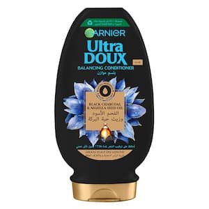 Garnier Ultra Doux Balancing Conditioner with Black Charcoal and Nigella Seed Oil, 360ml
