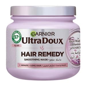 Garnier Ultra Doux Rice Water Infusion and Starch Hair Remedy Smoothing Mask 340ml