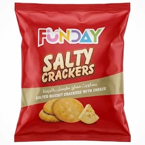 Funday Salty Biscuits Crackers Cheese, 36g