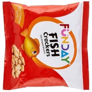 Funday Fish Shaped Biscuits Cheese Crackers, 36g