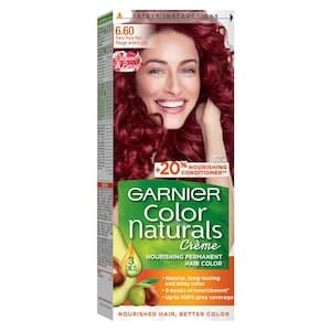 Garnier Color Naturals Crème Nourishing Permanent Hair Color, 6.60, Fiery Pure Red