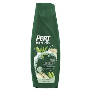 Pert Plus Anti-Dandruff 4-in-1 Wash with Clay and Bamboo for Men, 360ml