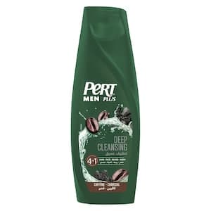 Pert Plus Deep Cleansing 4-in-1 Wash with Caffeine and Charcoal for Men, 360ml