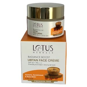 Lotus Herbals Radiance Boost Ubtan Face Creme SPF20 50g