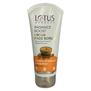 Lotus Herbals Radiance Boost Ubtan Face Scrub 100g