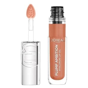 L'Oreal Paris Plump Ambition Hyaluron Lip Oil, 641 Latte Glace